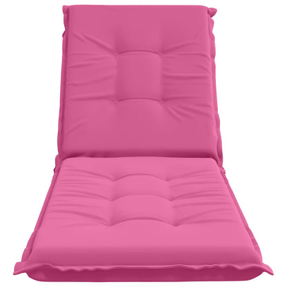 vidaXL Sunlounger Cushion GEMERT 100% Polyester Pink 190 x 50 x 9 cm