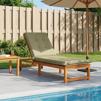 vidaXL Sunlounger Cushion GEMERT 100% Polyester Light Green