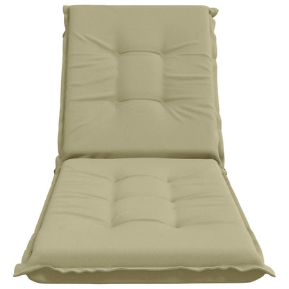 vidaXL Sunlounger Cushion GEMERT 100% Polyester Light Green