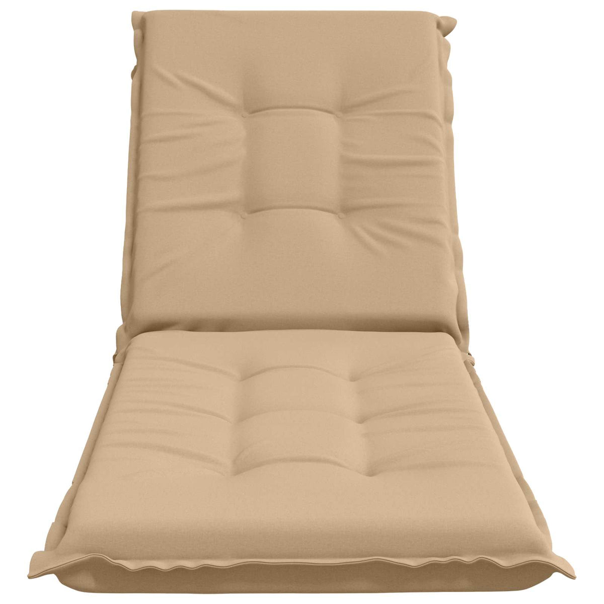 vidaXL Sunlounger Cushion GEMERT 100% Polyester Sand 190 x 60 x 9 cm