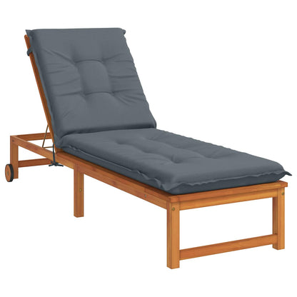 vidaXL Sunlounger Cushion GEMERT 100% Polyester Blue 190 x 60 x 9 cm
