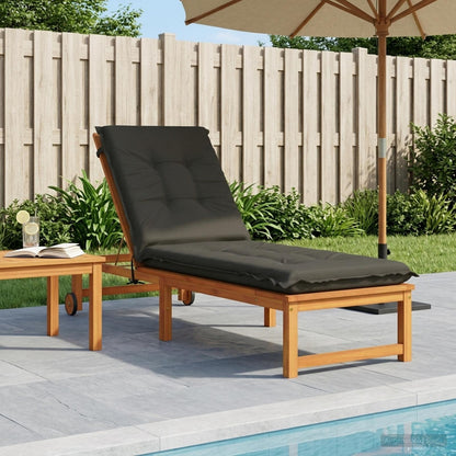 vidaXL Sunlounger Cushion GEMERT 100% Polyester Anthracite