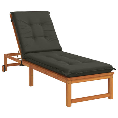 vidaXL Sunlounger Cushion GEMERT 100% Polyester Anthracite