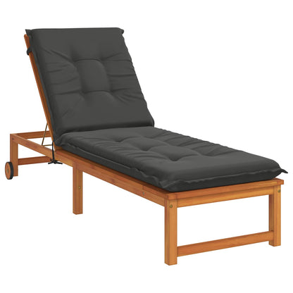 vidaXL Sunlounger Cushion GEMERT 100% Polyester Anthracite