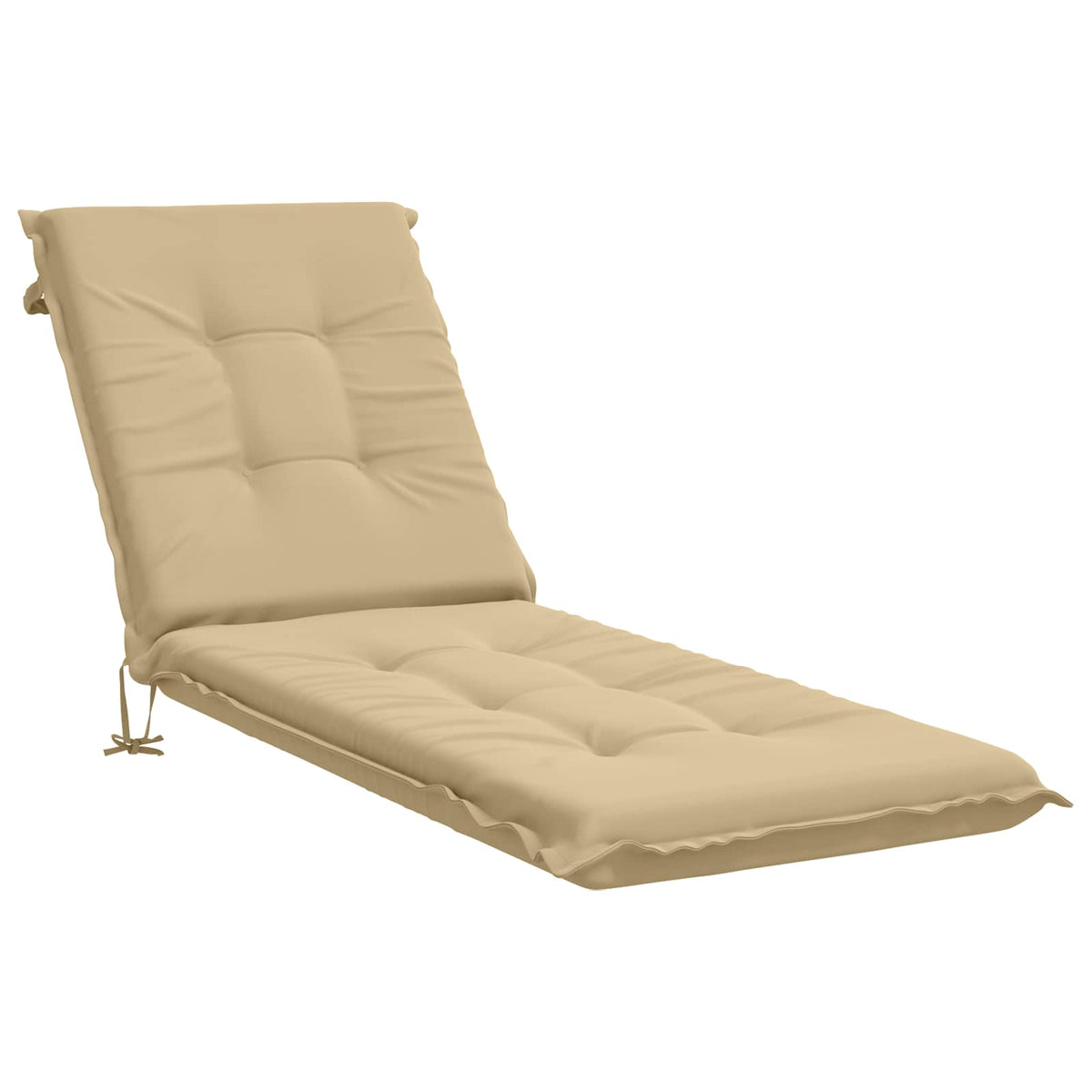 vidaXL Sunlounger Cushion GEMERT 100% Polyester Beige 190 x 60 x 9 cm
