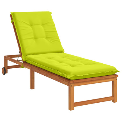vidaXL Sunlounger Cushion GEMERT 100% Polyester Bright Green