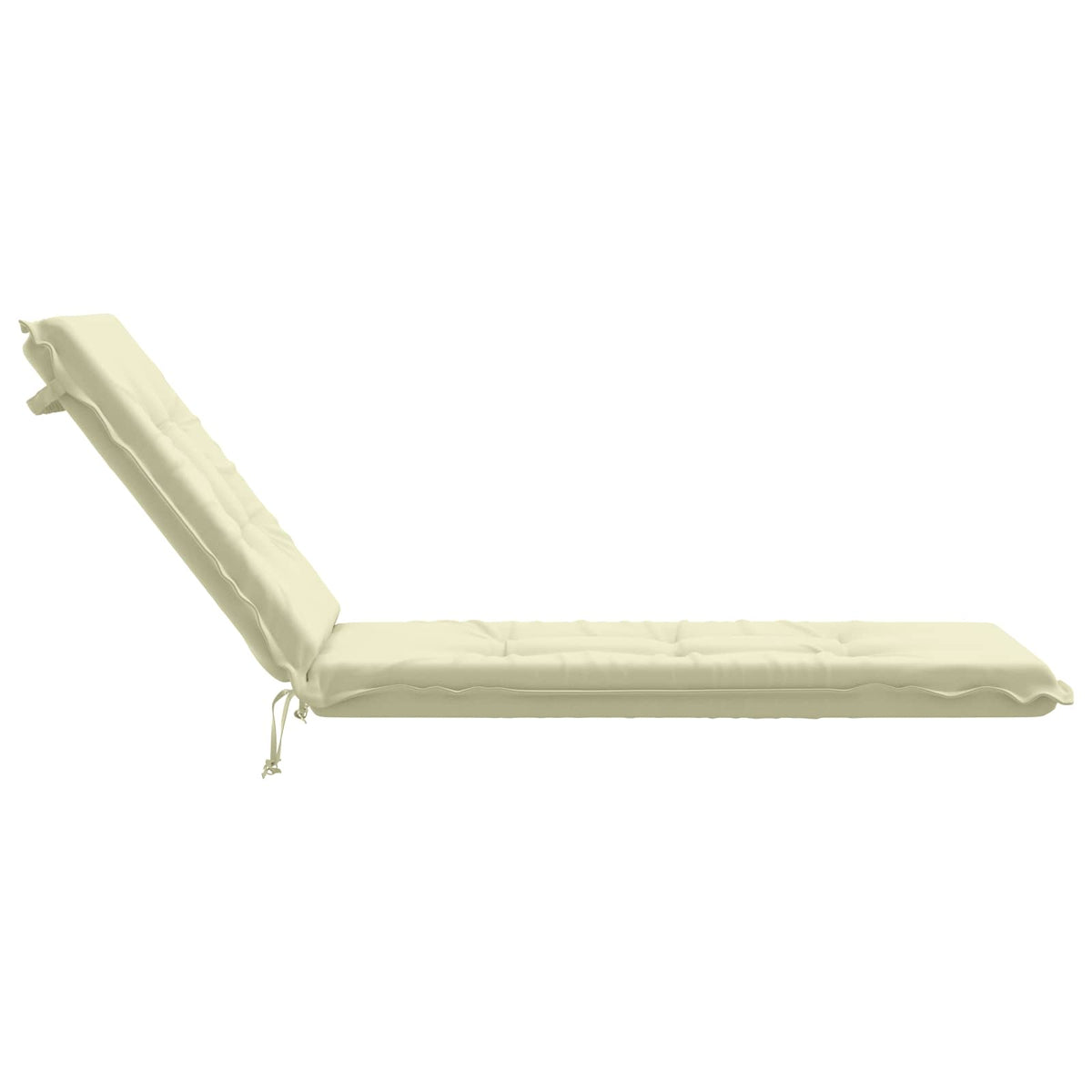vidaXL Sunlounger Cushion GEMERT 100% Polyester Cream 190 x 60 x 9 cm