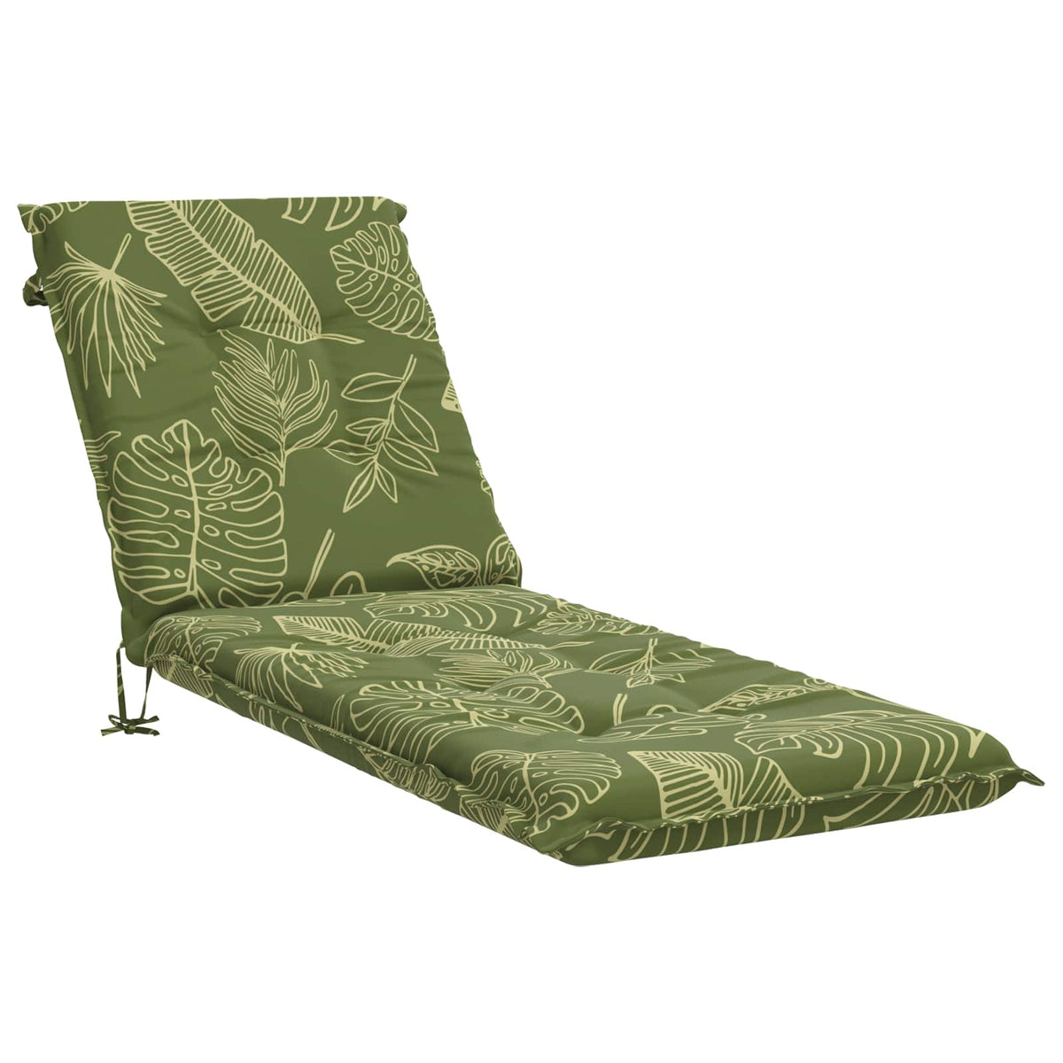 vidaXL Sunlounger Cushion GEMERT 100% Polyester Leaf Design