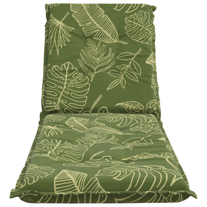 vidaXL Sunlounger Cushion GEMERT 100% Polyester Leaf Design