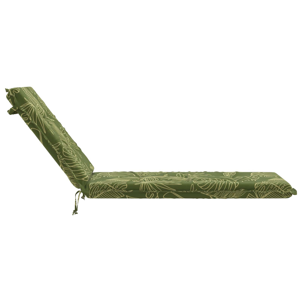 vidaXL Sunlounger Cushion GEMERT 100% Polyester Leaf Design
