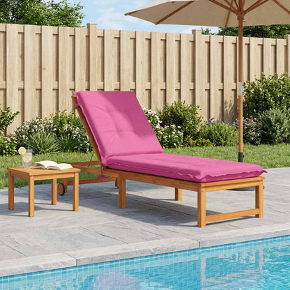 vidaXL Sunlounger Cushion GEMERT 100% Polyester Pink 190 x 50 x 9 cm