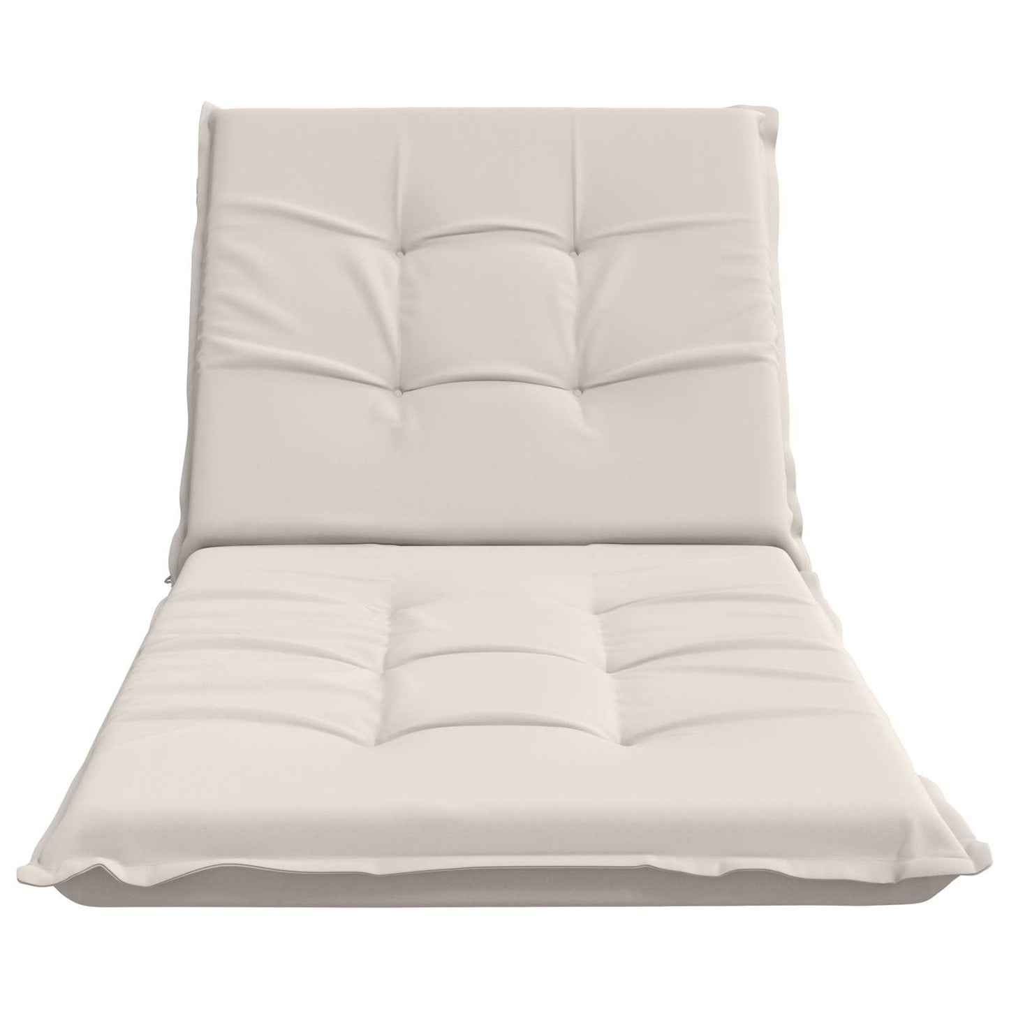vidaXL Sunlounger Cushion GEMERT 100% Polyester White 190 x 70 x 9 cm
