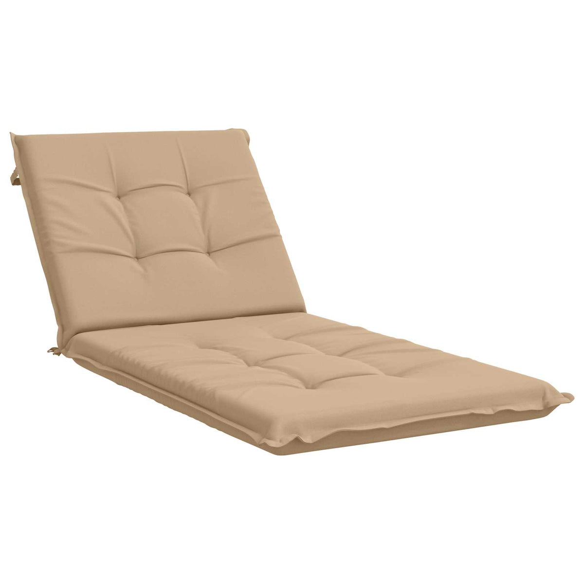 vidaXL Sunlounger Cushion GEMERT 100% Polyester Sand 190 x 70 x 9 cm