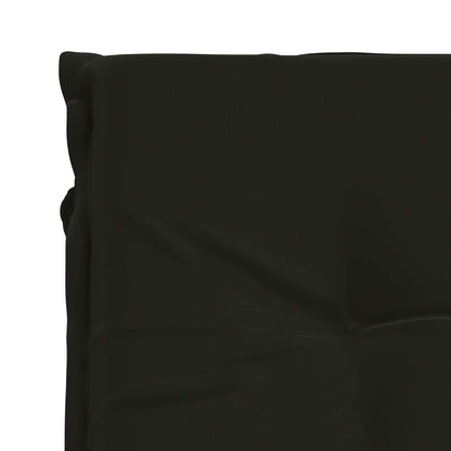 vidaXL Sunlounger Cushion GEMERT 100% Polyester Black 190 x 70 x 9 cm