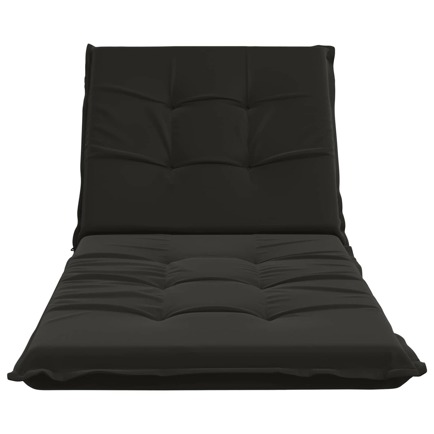 vidaXL Sunlounger Cushion GEMERT 100% Polyester Black 190 x 70 x 9 cm