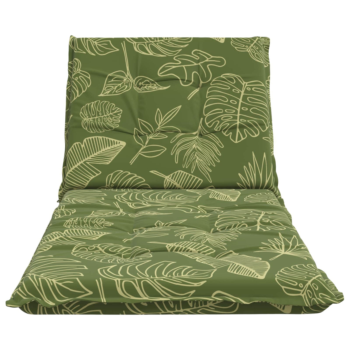 vidaXL Sunlounger Cushion GEMERT 100% Polyester Leaf Design