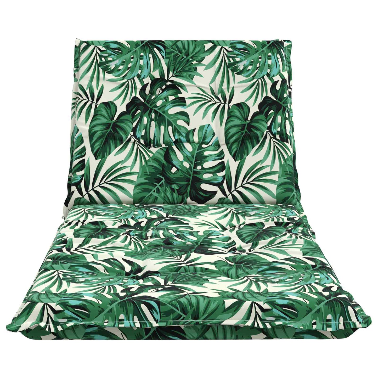 vidaXL Sunlounger Cushion GEMERT 100% Polyester Leaf Pattern