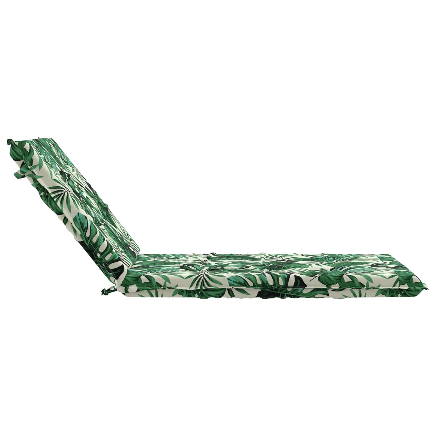 vidaXL Sunlounger Cushion GEMERT 100% Polyester Leaf Pattern