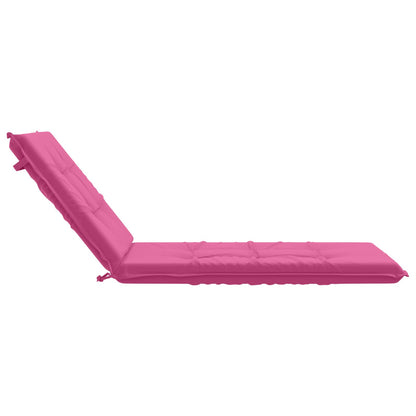 vidaXL Sunlounger Cushion GEMERT 100% Polyester Pink 190 x 70 x 9 cm
