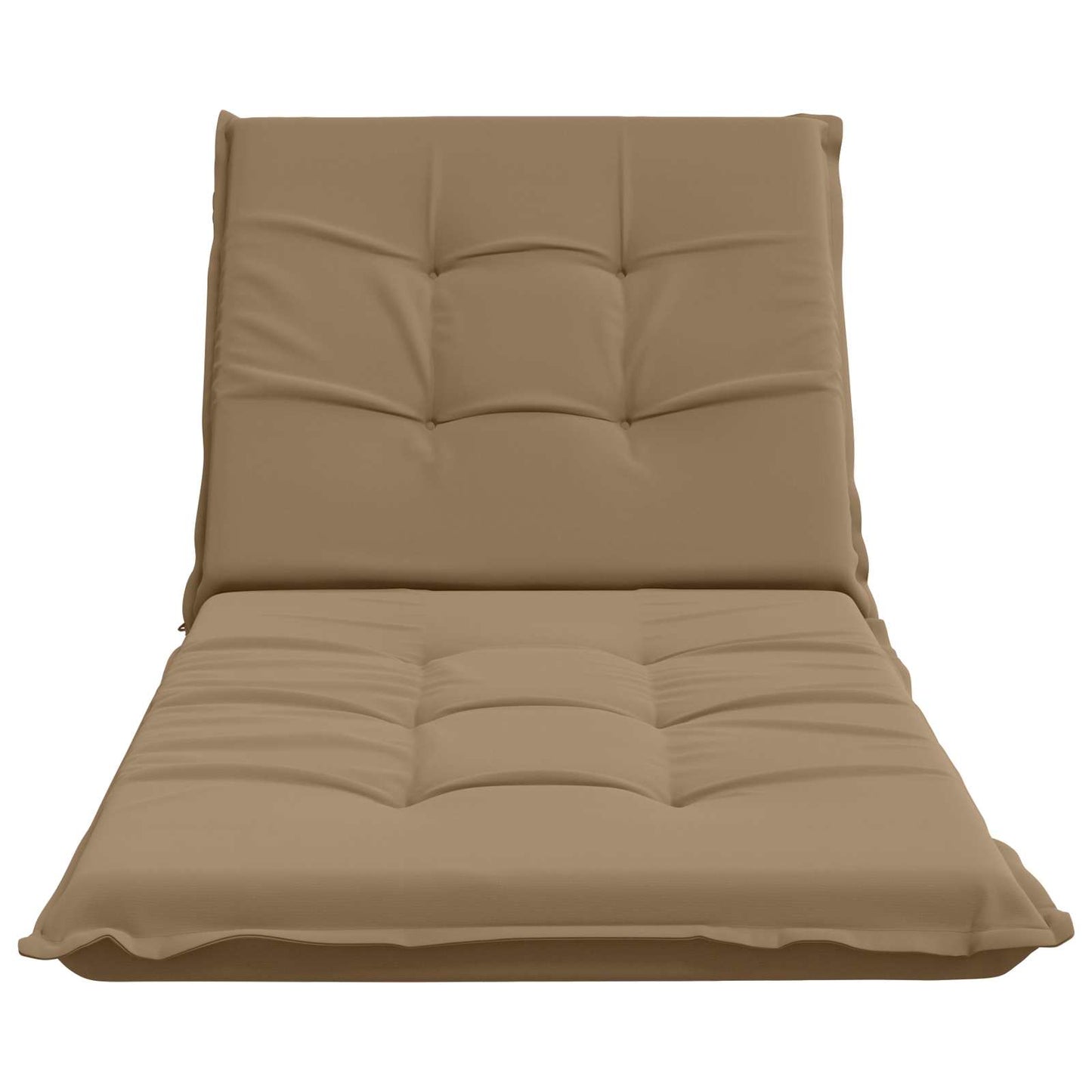 vidaXL Sunlounger Cushion GEMERT 100% Polyester Taupe 190 x 70 x 9 cm