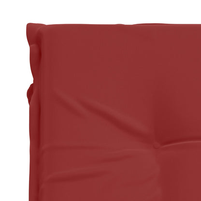 vidaXL Sunlounger Cushion GEMERT 100% Polyester Wine Red