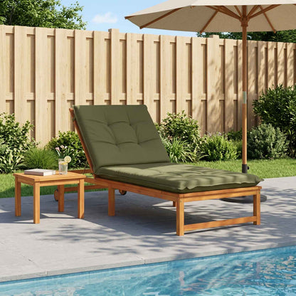 vidaXL Sunlounger Cushion GEMERT 100% Polyester Olive Green