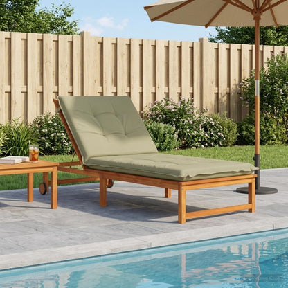 vidaXL Sunlounger Cushion GEMERT 100% Polyester Light Green