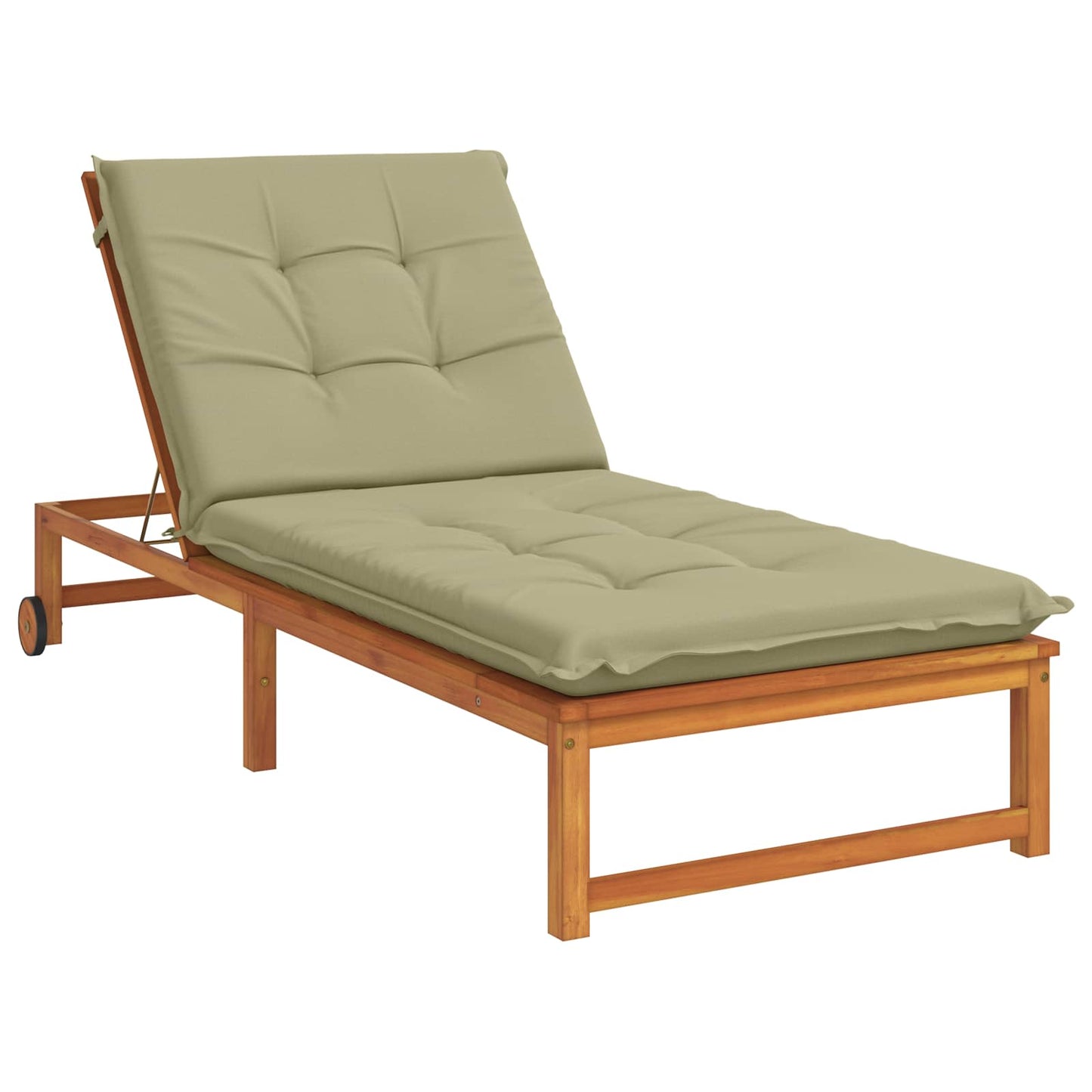 vidaXL Sunlounger Cushion GEMERT 100% Polyester Light Green