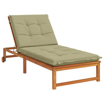 vidaXL Sunlounger Cushion GEMERT 100% Polyester Light Green