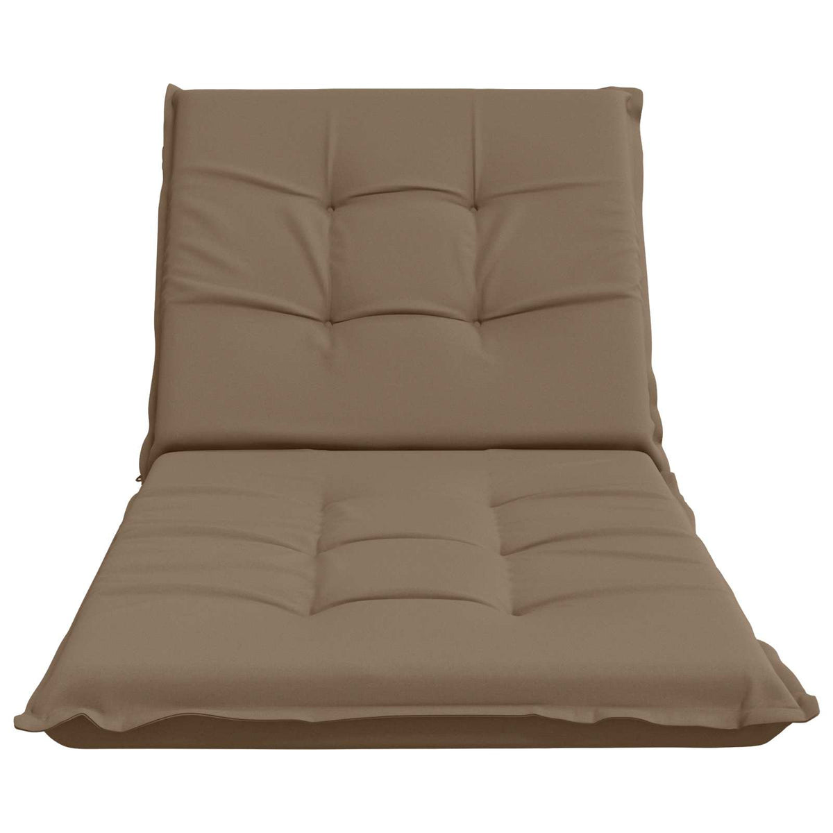 vidaXL Sunlounger Cushion GEMERT 100% Polyester Taupe 190 x 80 x 9 cm