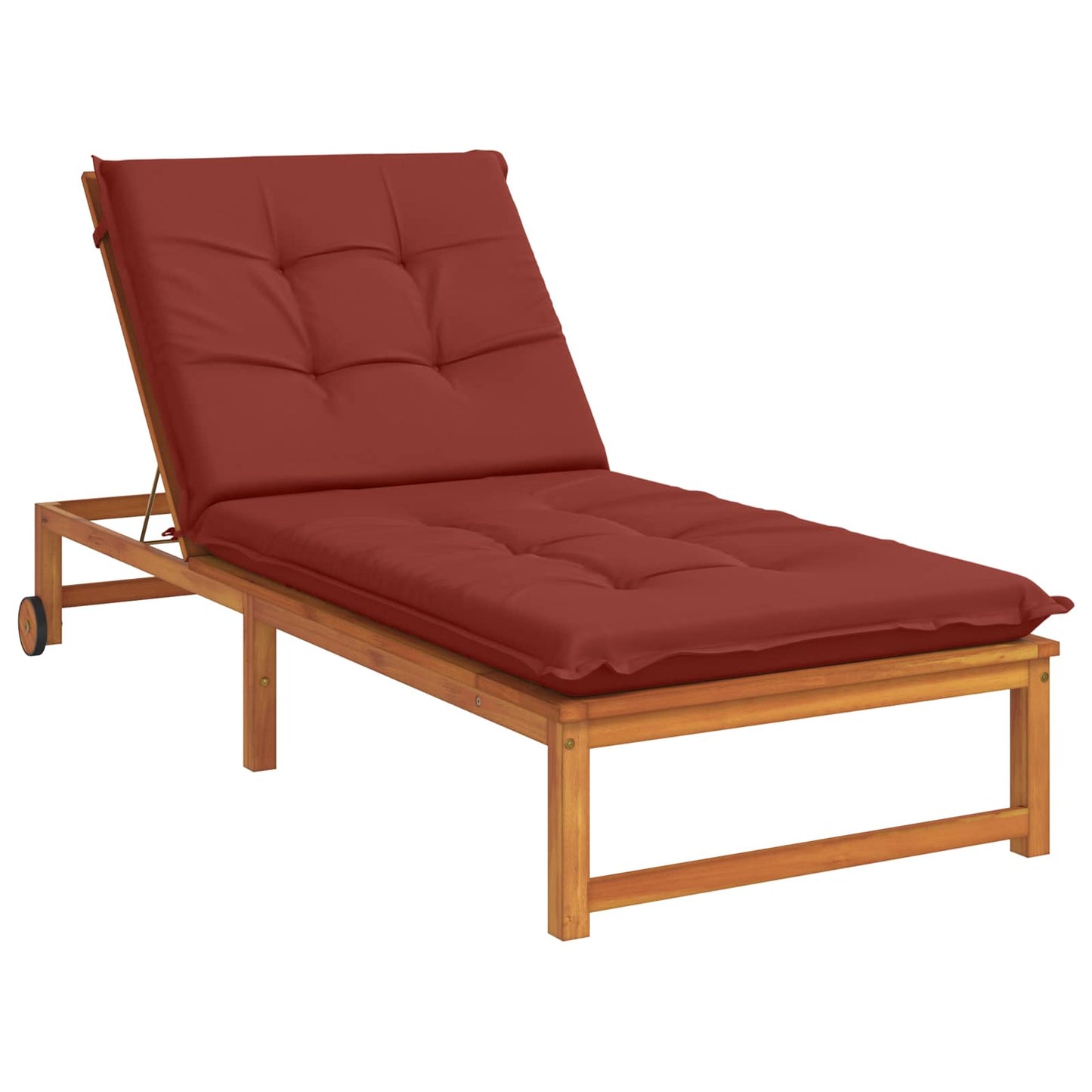 vidaXL Sunlounger Cushion GEMERT 100% Polyester Red 190 x 80 x 9 cm