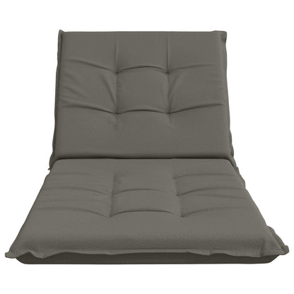 vidaXL Sunlounger Cushion GEMERT 100% Polyester Grey 190 x 80 x 9 cm