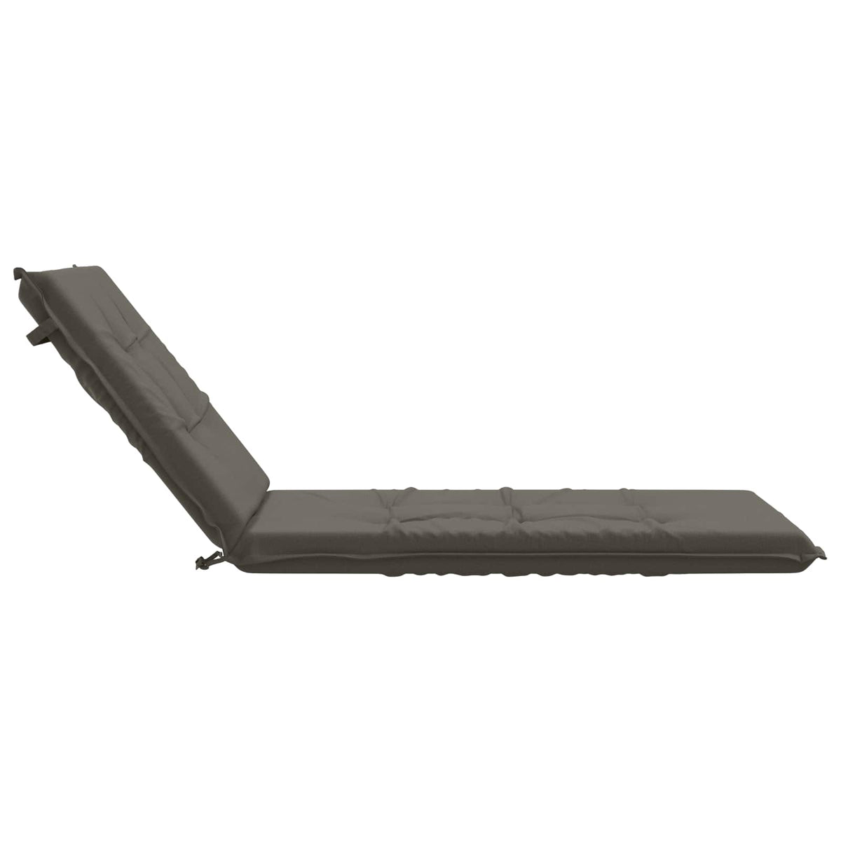 vidaXL Sunlounger Cushion GEMERT 100% Polyester Grey 190 x 80 x 9 cm