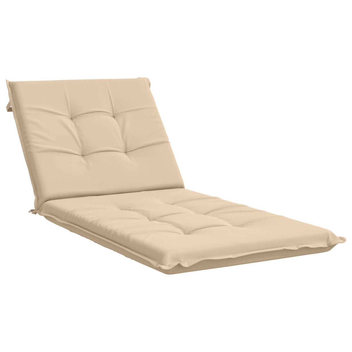 vidaXL Sunlounger Cushion GEMERT 100% Polyester Cream 190 x 80 x 9 cm