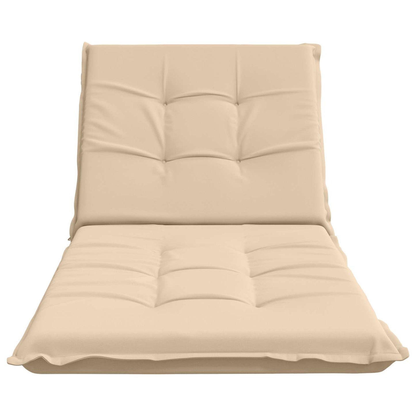 vidaXL Sunlounger Cushion GEMERT 100% Polyester Cream 190 x 80 x 9 cm