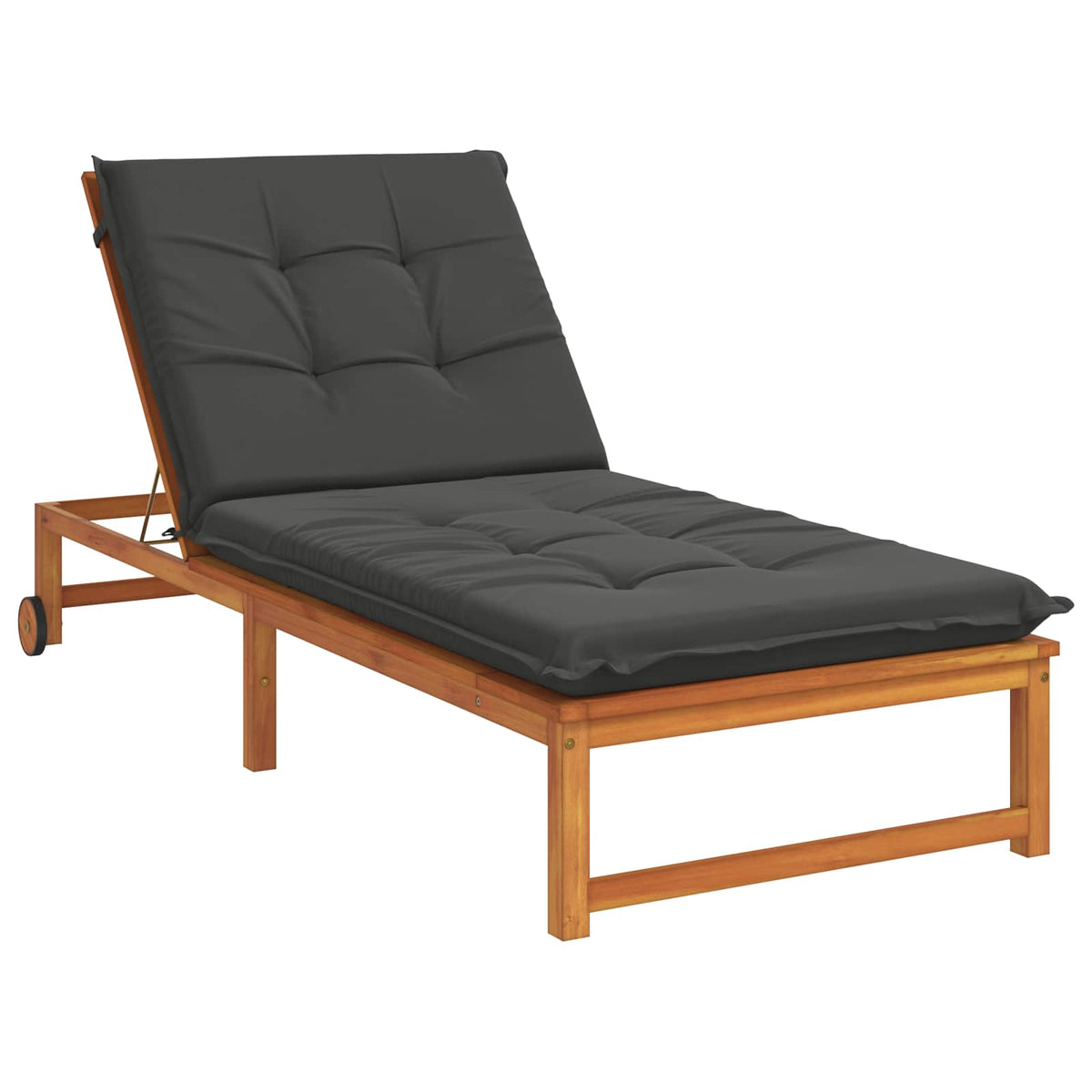 vidaXL Sunlounger Cushion GEMERT 100% Polyester Anthracite
