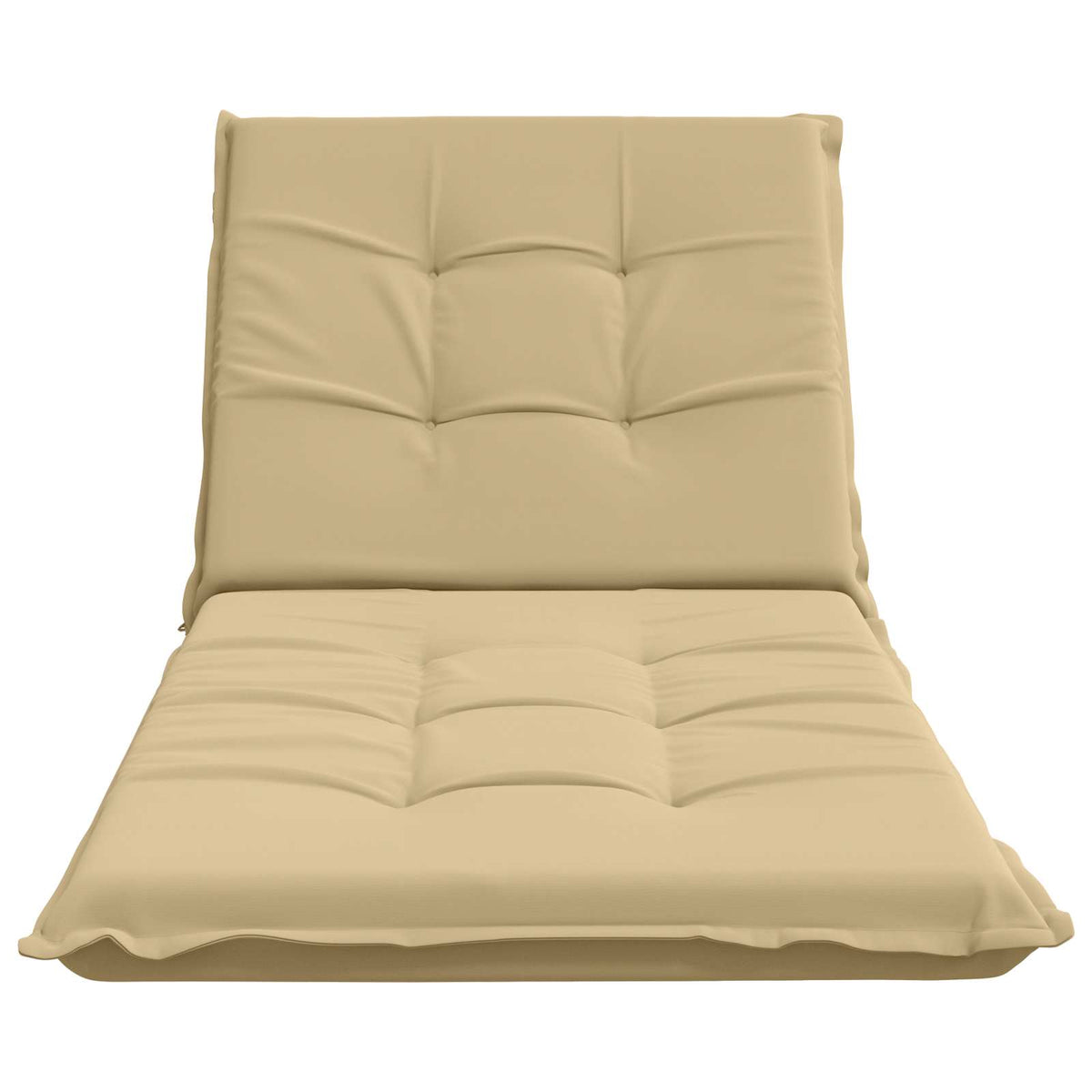 vidaXL Sunlounger Cushion GEMERT 100% Polyester Beige 190 x 80 x 9 cm