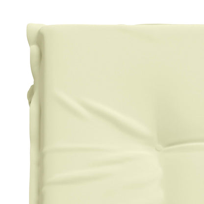 vidaXL Sunlounger Cushion GEMERT 100% Polyester Cream 190 x 80 x 9 cm
