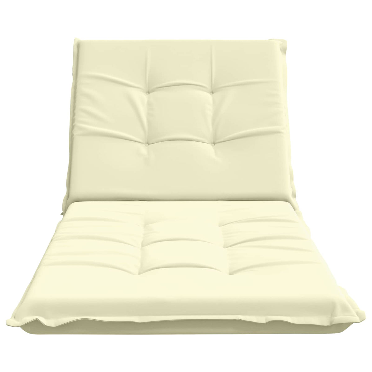 vidaXL Sunlounger Cushion GEMERT 100% Polyester Cream 190 x 80 x 9 cm