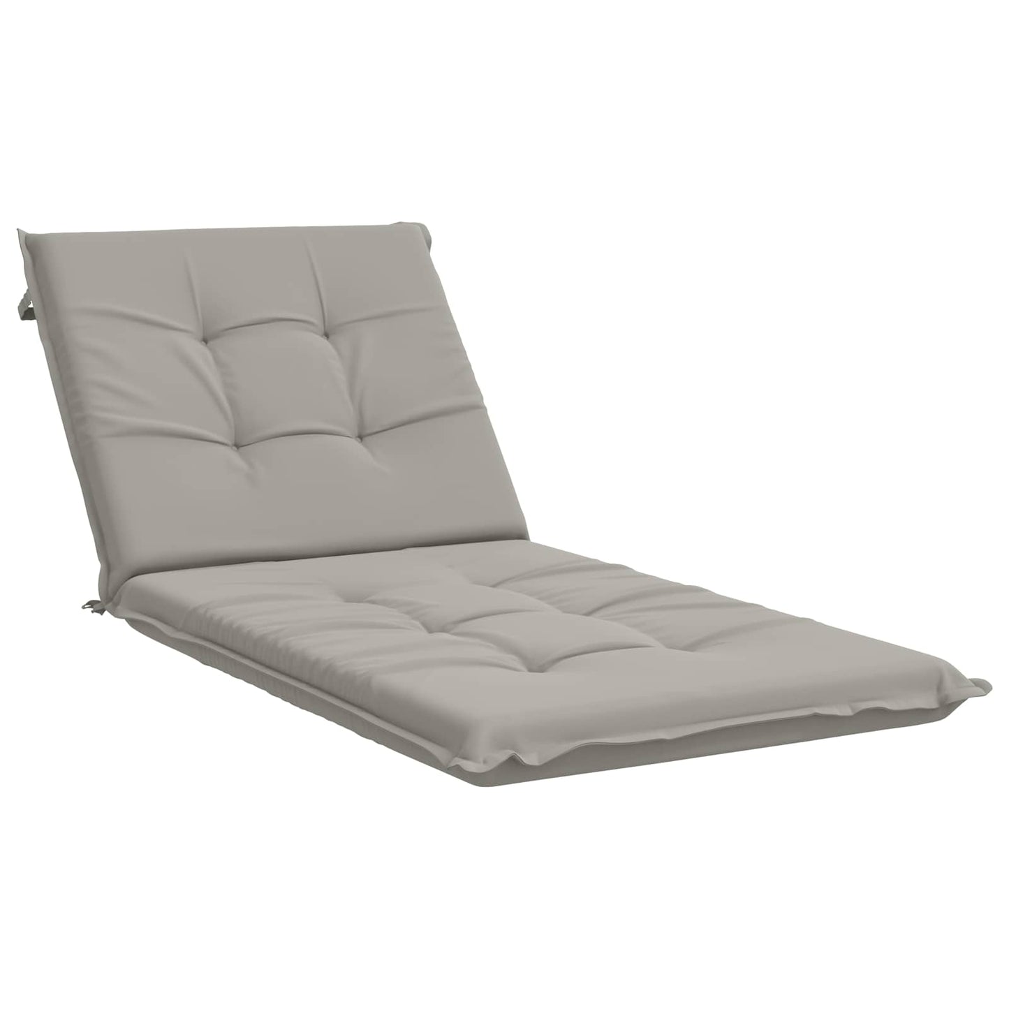 vidaXL Sunlounger Cushion GEMERT 100% Polyester Grey 190 x 80 x 9 cm