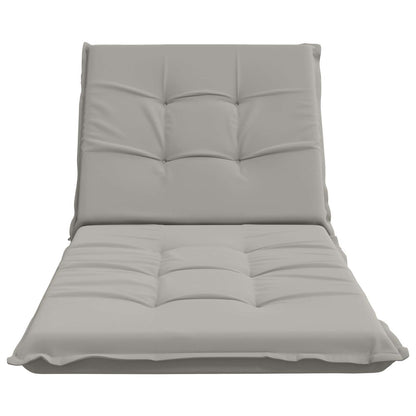 vidaXL Sunlounger Cushion GEMERT 100% Polyester Grey 190 x 80 x 9 cm
