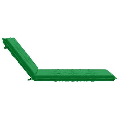 vidaXL Sunlounger Cushion GEMERT 100% Polyester Green 190 x 80 x 9 cm