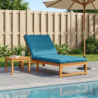 vidaXL Sunlounger Cushion GEMERT 100% Polyester Light Blue