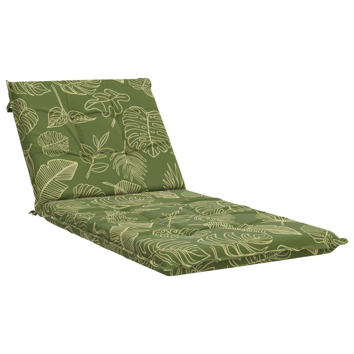 vidaXL Sunlounger Cushion GEMERT 100% Polyester Leaf Design