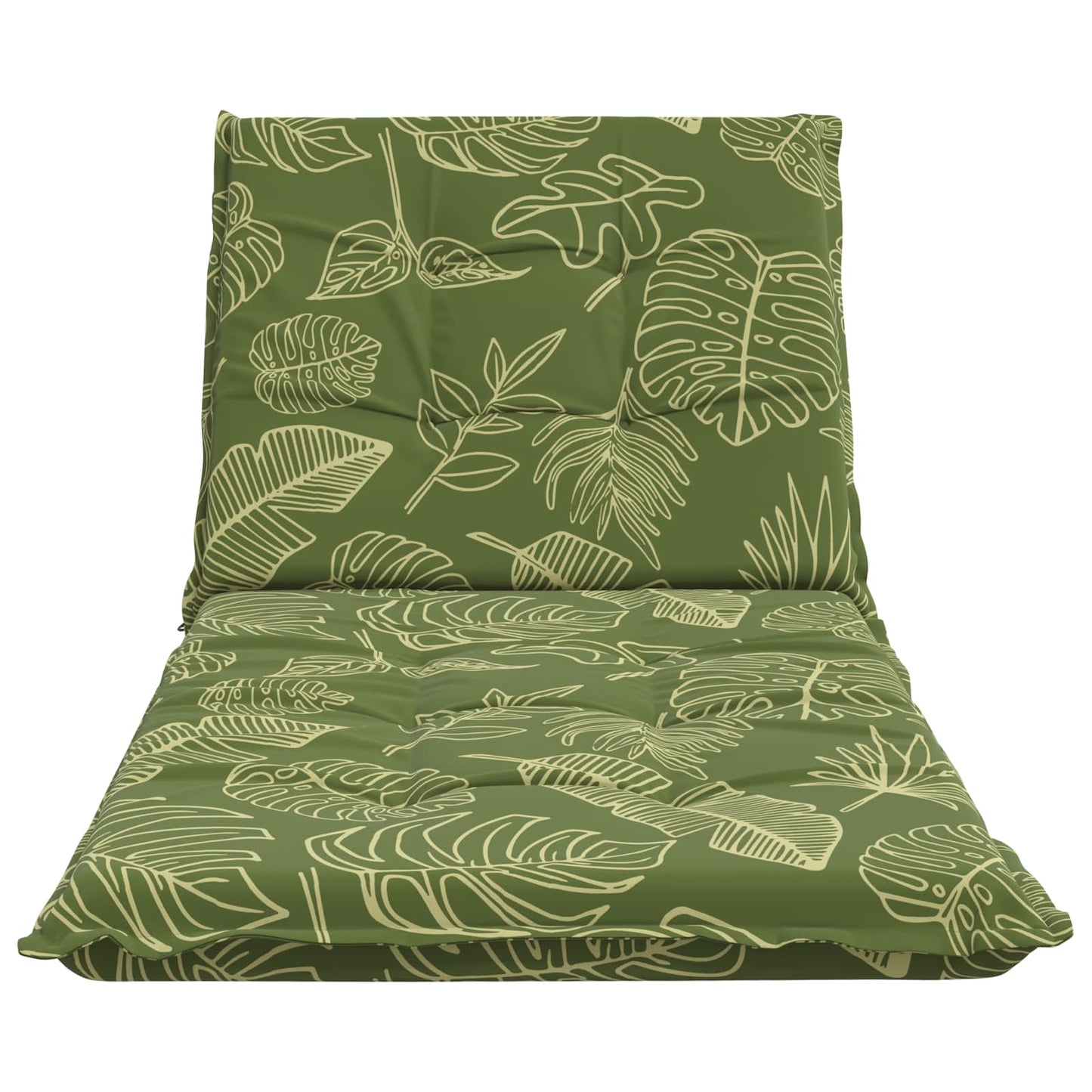 vidaXL Sunlounger Cushion GEMERT 100% Polyester Leaf Design