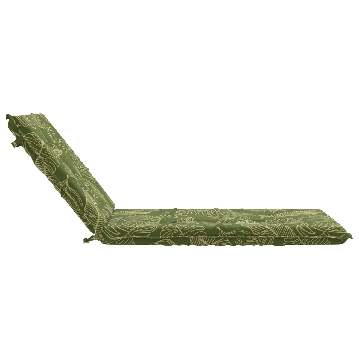 vidaXL Sunlounger Cushion GEMERT 100% Polyester Leaf Design
