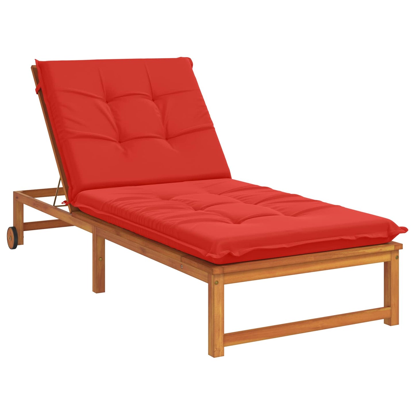 vidaXL Sunlounger Cushion GEMERT 100% Polyester Red 190 x 80 x 9 cm