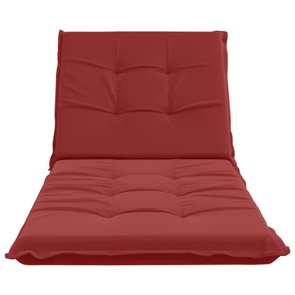 vidaXL Sunlounger Cushion GEMERT 100% Polyester Wine Red