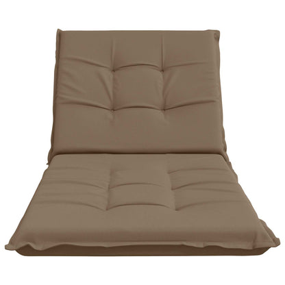 vidaXL Sunlounger Cushion GEMERT 100% Polyester Taupe 190 x 90 x 9 cm