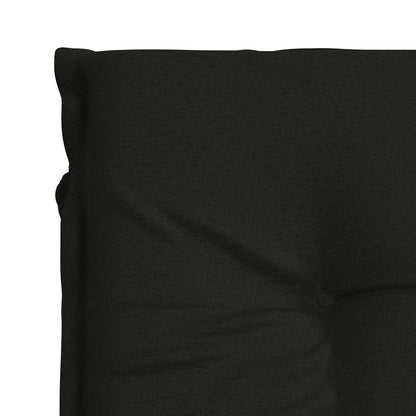 vidaXL Sunlounger Cushion GEMERT 100% Polyester Black 190 x 90 x 9 cm